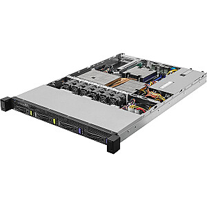 „Asrock 1U4L2E-B650 RPSU“ serverio barebone AMD B650 lizdas AM5 stovas (1U) pilkas