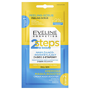 EVELINE 2 Steps To Beauty zabieg nawilżająco-rozświetlający 2x4ml