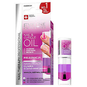 EVELINE Nail & Cuticle Oil nwailżająca oliwka trójfazowa do suchych skórek i paznokci 8ml