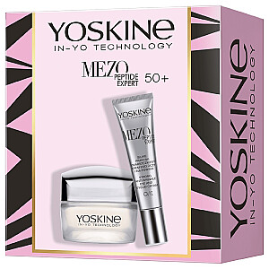 YOSKINE SET Mezo Peptide Expert wygładzający klem przeciwzmarszczkowy 50+ na dzien i na noc 50ml + silnie przeciwzmarszczkowy krem pod oczy  i na powieki 15ml