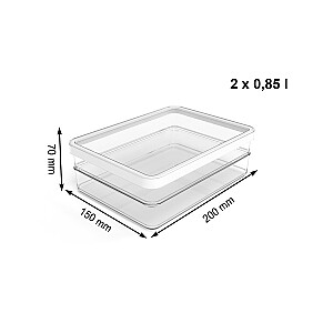 Rotho Loft 2 x 0,85 л широкий белый