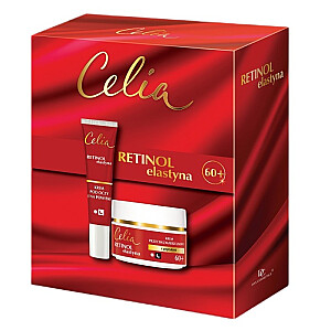 CELIA SET Retinol Elastyna krem 60+ na dzien i noc 50ml + krem pod oczy i na powieki 15ml