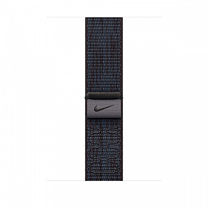 Opaska sportowa Nike w kolorze czarnym/niebieskim do koperty 46 mm