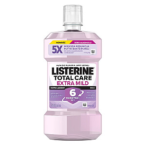 LISTERINE Mouthwash Total Care płyn do płukania jamy ustnej Extra Mild 500ml