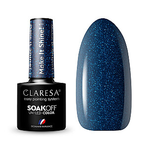 CLARESA Soak Off UV/LED Make It Shine лак гибридный 1 5г