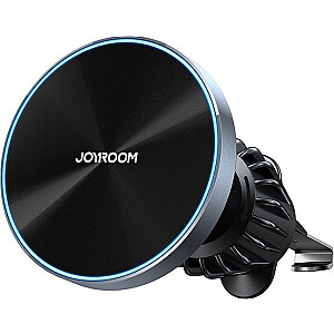 Joyroom Charger Magnetinis automobilinis laikiklis, 15W deflektorinis įkroviklis, juodas magnetinis automobilinis laikiklis, 15W deflektorinis įkroviklis, juodas