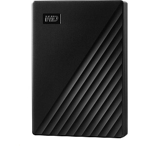 WD My Passport 5TB išorinis kietasis diskas, juodas (WDBPKJ0050BBK-WESN)