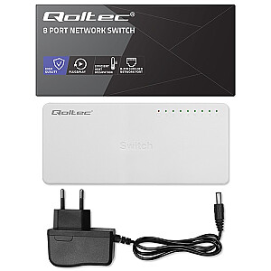 SWITCH przełącznik sieciowy 8 x port RJ45 | 1000Mbps | Fast      Ethernet | LAN 