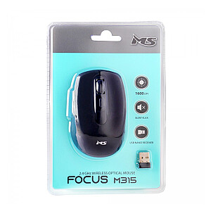 Mysz bezprzewodowa silent click Focus M315 1600 DPI czarna