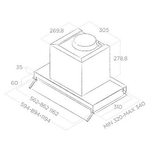 Okap BOXIN LUX LX/IX/A/90