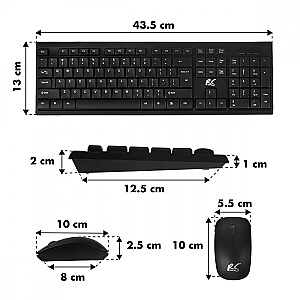 Беспроводная мышь и клавиатура NanoRS RS580