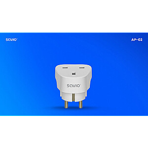 Adapter podróżny, gniazdo UK wtyk EU AP-02