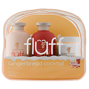 FLUFF Gingerbread Coctail żel do ciała 200ml + balsam do ciała 200ml + sól epsom