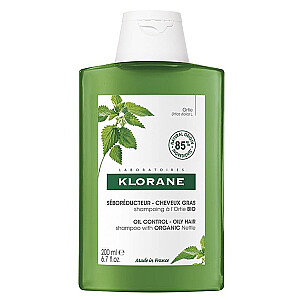 KLORANE Oil Control Shampoo szampon do włosów przetłuszczających się z organiczną pokrzywą 200ml