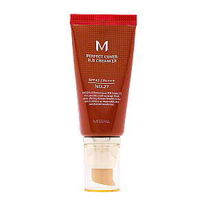 MISSHA M Perfect Cover BB kremas SPF42/PA+++ daugiafunkcis BB kremas 27 Honey Beige 50ml