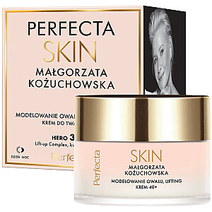 PERFECTA Skin Małgorzata Kożuchowska Моделирующий и лифтинговый крем для лица 40+ с пептидами, гиалуроновой кислотой, эритритом и пребиотиками 50мл