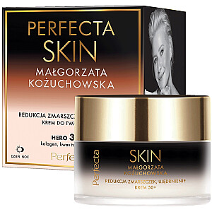 PERFECTA Skin Małgorzata Kożuchowska krem ujędrniający i przeciwzmarszczkowy 50+ z peptydami, kolagenem, erytrytolem i prebiotykami 50ml