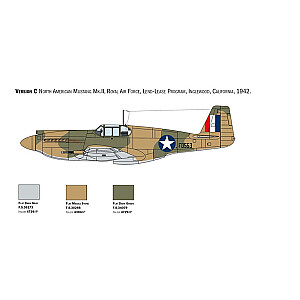 Пластиковая модель П-51А Мустанг 1/72