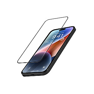 Antibakterinis 3D Armor Glass iPhone 14 Pro su tvirtinimo rėmeliu