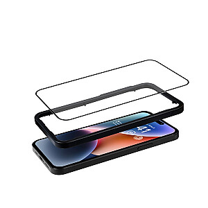 Antibakterinis 3D Armor Glass iPhone 14 Pro su tvirtinimo rėmeliu