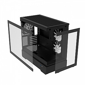 P30 V2 MicroATX Mini Tower 3 вентилятораКорпус RGB BL 