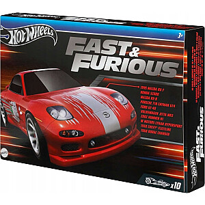 Mattel Hot Wheels Fast & Furious Набор из 10 штук Fast & Furious (HVX27)