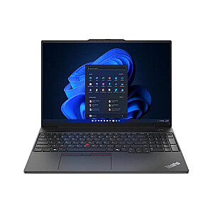 Lenovo ThinkPad E16 | Black | 16 " | IPS | WUXGA | 1920 x 1200 pixels | Anti-glare | Intel Core Ultra 7 | 155H | 16 GB | SO-DIMM DDR5 | Solid-state drive capacity 512 GB | Intel Arc Graphics | Windows 11 Pro | 802.11ax | Bluetooth version 5.3 | Keyb