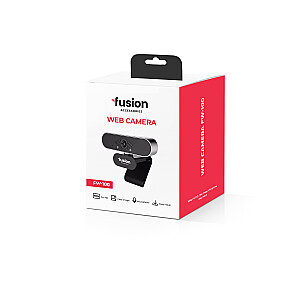 Fusion FW-100 WEB kamera USB 2.0 | 1080p | HD mikrofonas| juodas