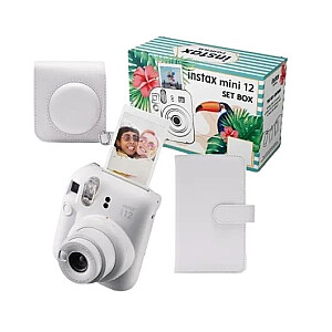 Aparat Instax mini 12 BIG BUNDLE (aparat + etui + album) biały