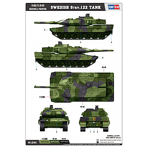 Пластиковая модель шведского танка Strv.122