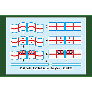 Пластиковая модель HMS Lord Nelson.
