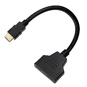 Rozdzielacz HDMI (M) - HDMI (Ż) x 2, AK-77