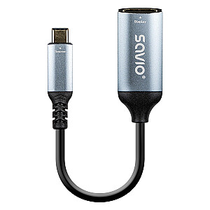 Адаптер USB-C (M) - HDMI (F), 4K, 60 Гц, алюминий, AK-78