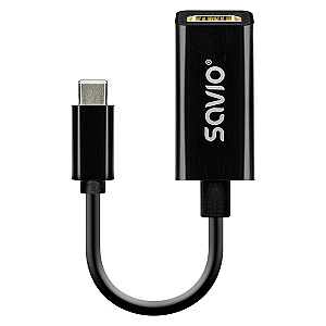 Адаптер USB-C (M) - HDMI (F), 4K, 30 Гц, пластик, AK-79 