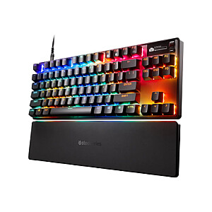 SteelSeries Apex Pro TKL Gen 3 | Žaidimų klaviatūra | Laidinis | JAV | Juoda | USB-C | „OmniPoint 3.0“ reguliuojami hipermagnetiniai jungikliai