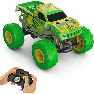 Mattel Hot Wheels Monster Trucks RC Gunkster Радиоуправляемая машина светится в темноте 1:15 (HTP15)