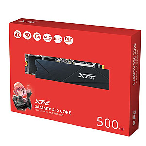 Dysk SSD XPG GAMMIX S50 CORE 500G PCIe 4x4 3.5/2.2 M2 