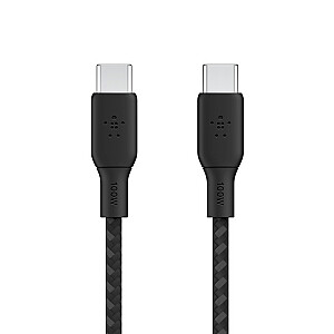 Кабель в оплетке USB-C на USB-C 100Вт 3м черный