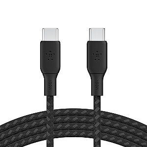 Кабель в оплетке USB-C на USB-C 100Вт 3м черный