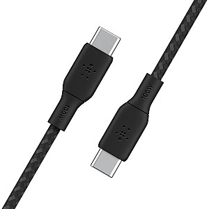 Кабель в оплетке USB-C на USB-C 100Вт 3м черный