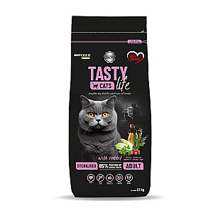 BIOFEED Tasty Cats Life Sterilised Rabbit - сухой корм для кошек - 1,5 кг