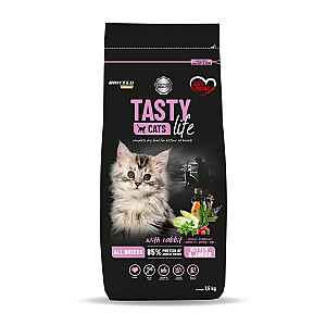 BIOFEED Tasty Cats Life Kitten Junior Rabbit - сухой корм для кошек - 1,5 кг