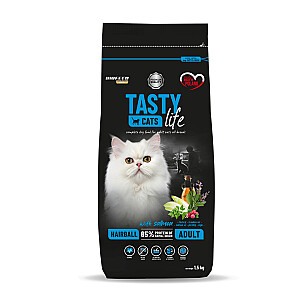 BIOFEED Tasty Cats Life Hairball Salmon - сухой корм для кошек - 1,5 кг