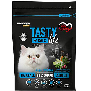 BIOFEED Tasty Cats Life Hairball Salmon - сухой корм для кошек - 600 г