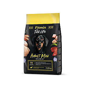 FITMIN For Life Mini Adult Mažos veislės - sausas šunų maistas - 2,5 kg