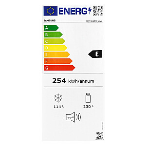 Samsung RB33B610EWW Freestanding 344 L E White