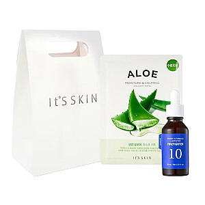IT'S SKIN SET Soothing Power 10 Formula LI Effector Firefighter Serum do twarzy 30 ml + The Fresh Mask Sheet łagodząco-nawilżająca maska w płachcie z ekstraktem z Aloesu 1szt