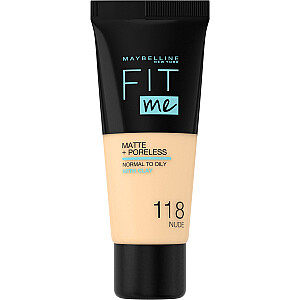 MAYBELLINE Fit Me Matte beporis matinis veido gruntas 118 30 ml