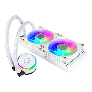 Cooler Master PL240 Flux white Edition 240mm, vandens aušinimas (balta)