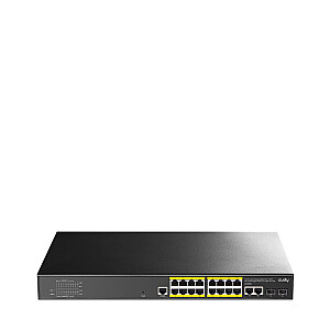 Cudy GS2018PS2 valdomas L2 Gigabit Ethernet (10/100/1000) Maitinimas per Ethernet (PoE) 1U juodas